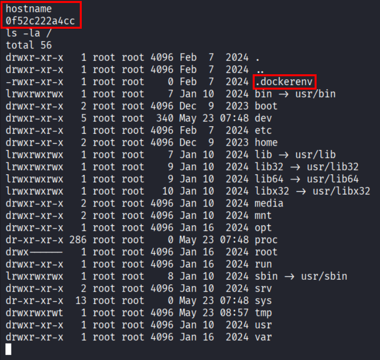 Docker container